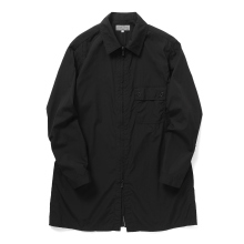 Yohji Yamamoto POUR HOMME / ヨウジ ヤマモト | CHAIN STITCH BROAD ZIPPER OPEN BLOUSE - Black