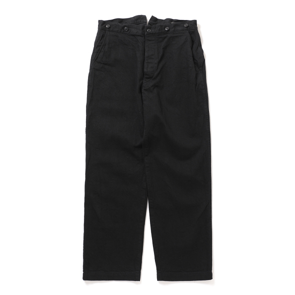 comoli デニムオーバーパンツ black t01-03005 COMOLI (コモリ) デニム オーバーパンツ