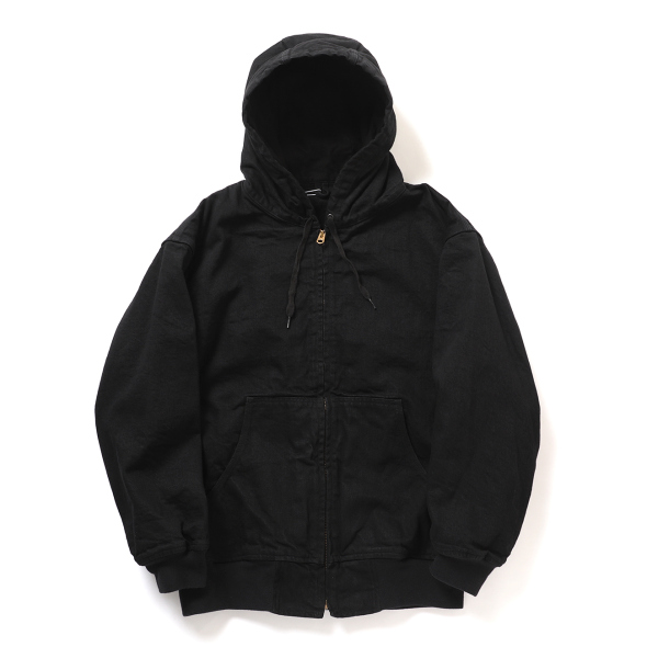 COMOLI ブラックパーカー サイズ3 COMOLI (コモリ) C/W 裏毛ジップパーカ