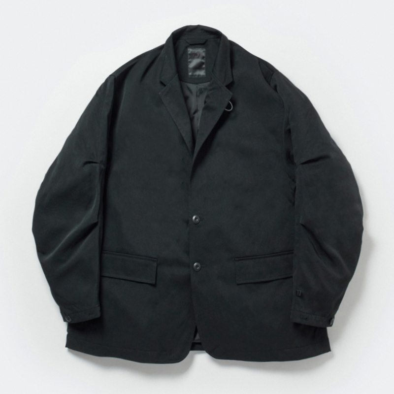 TECH LOOSE 2B JACKET TWILL - Black