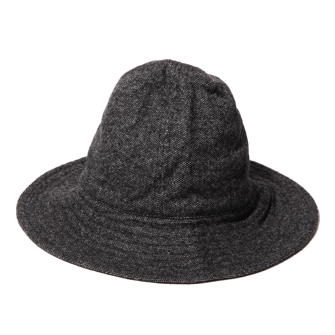 Mountain Hat - Wool Homespun - Charcoal