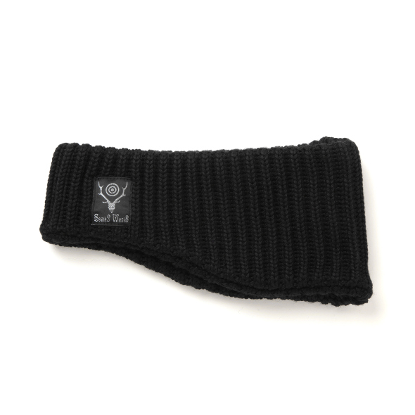 極美品　south2west8 ニット ヘアバンド　ブラック SOUTH2 WEST8 [サウスツーウエストエイト] Head Band - W/A Knit