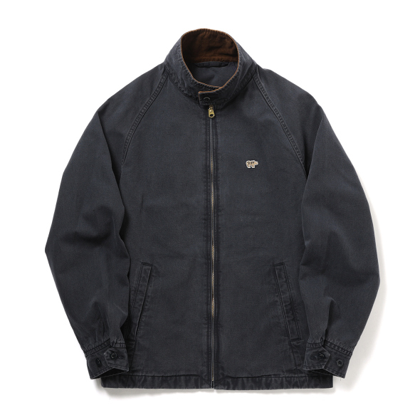 Scye / サイ | Vintage Oxford Harrington Jacket - 085/ネイビー
