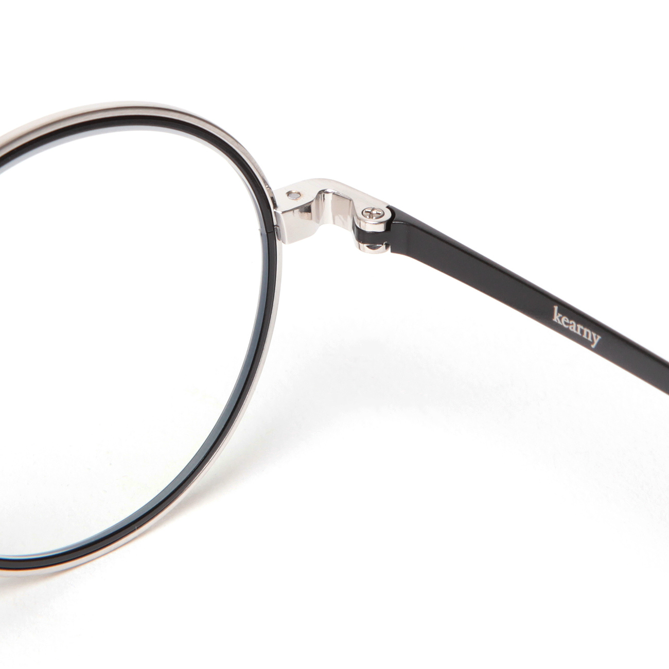 kearny / カーニー | steve - Black × Silver / lens Clear | 通販