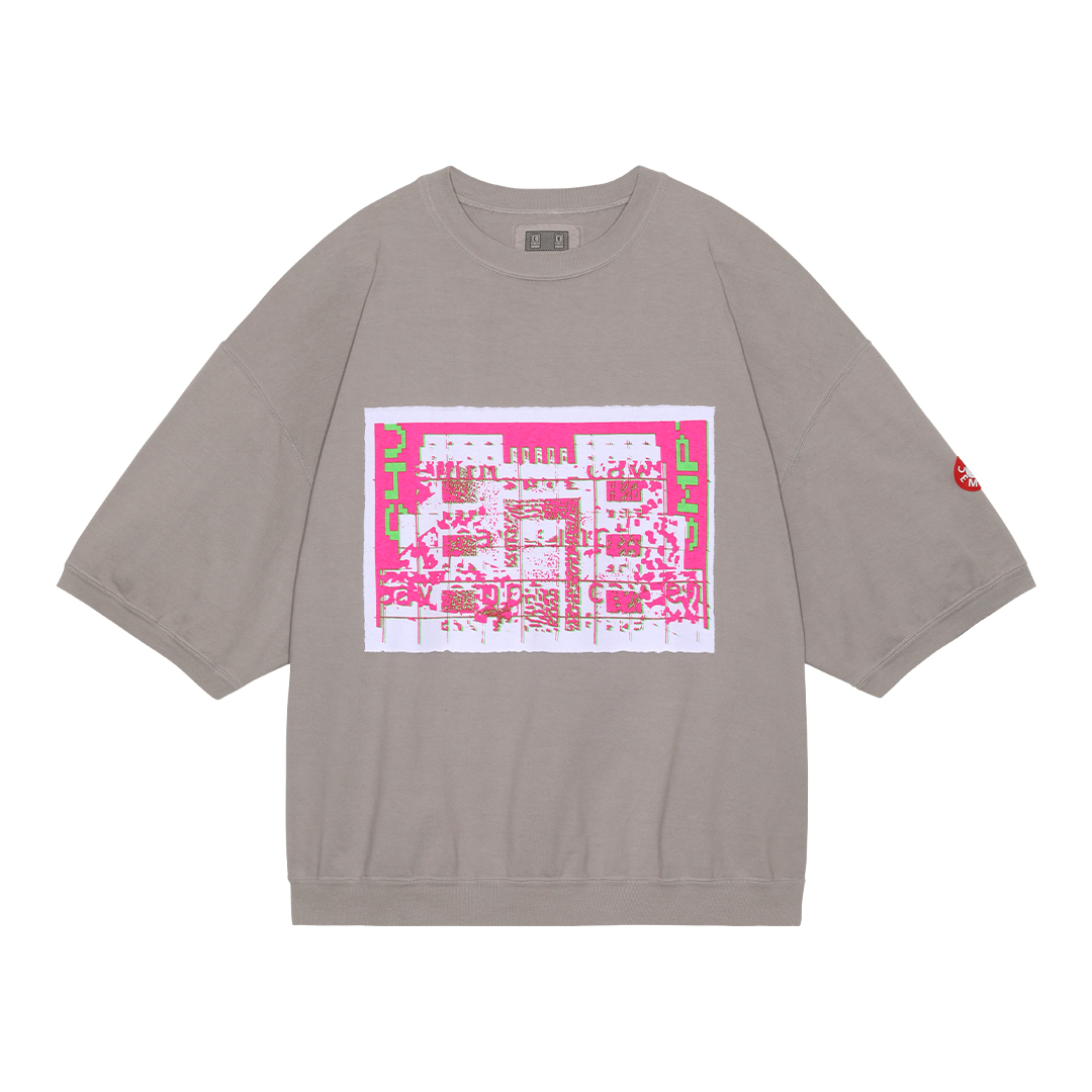 C.E / シーイー | OVERDYE PATCHED CREW NECK - Gray | 通販 - 正規取扱店 | COLLECT STORE  / コレクトストア