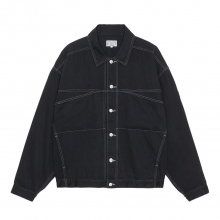 C.E / シーイー | OVERDYE COLOUR LIGHT DENIM JACKET - Black | 通販