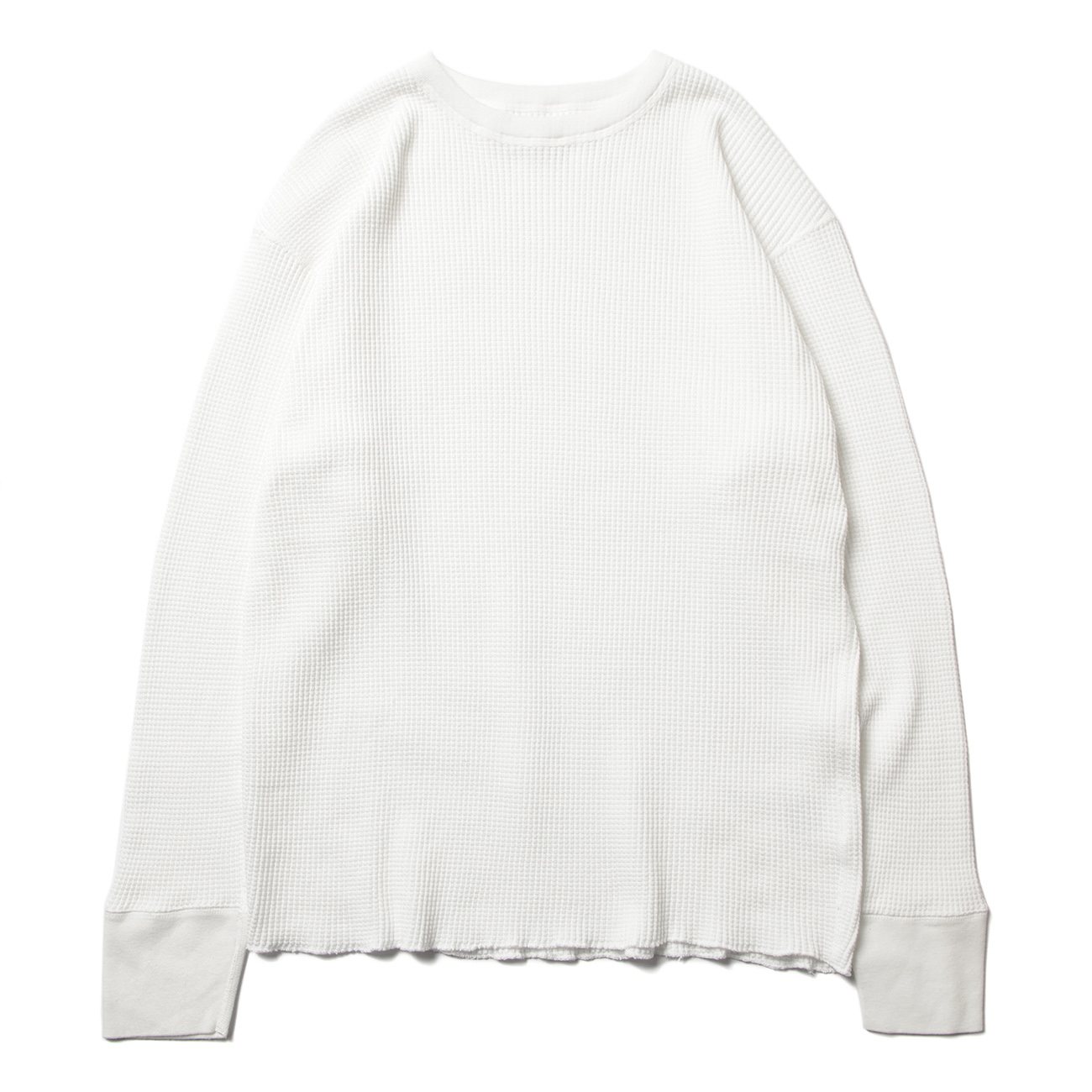 CIOTA / シオタ | スビンコットン ツータックワッフル ロングTシャツ