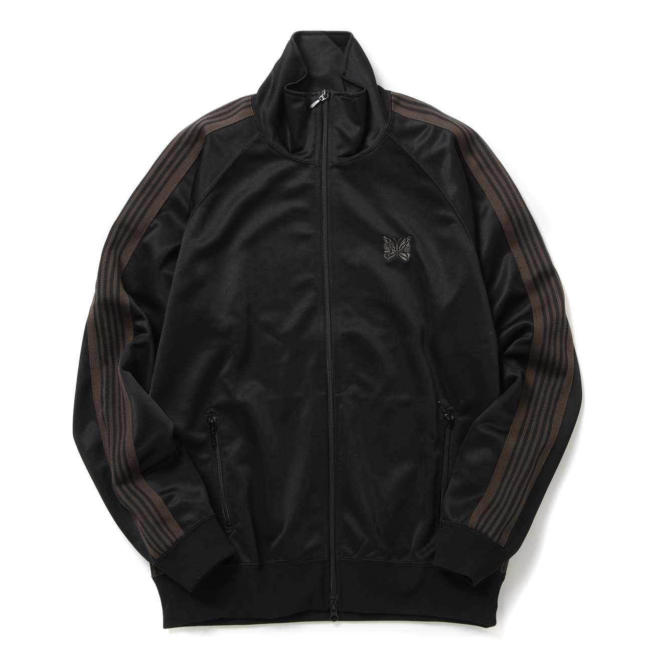 Needles / ニードルズ | Track Jacket - Poly Smooth - Black | 通販