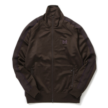 Track Jacket - Poly Smooth - Dk.Brown