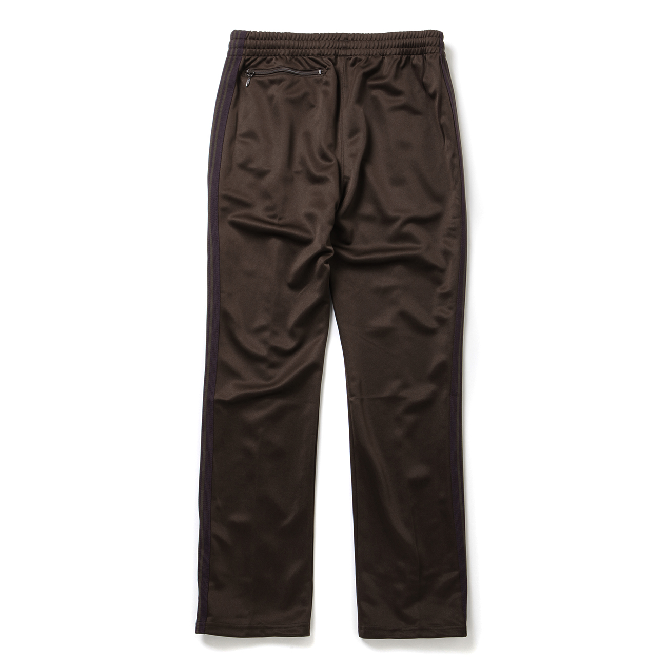 Needles / ニードルズ | Narrow Track Pant - Poly Smooth - Dk.Brown