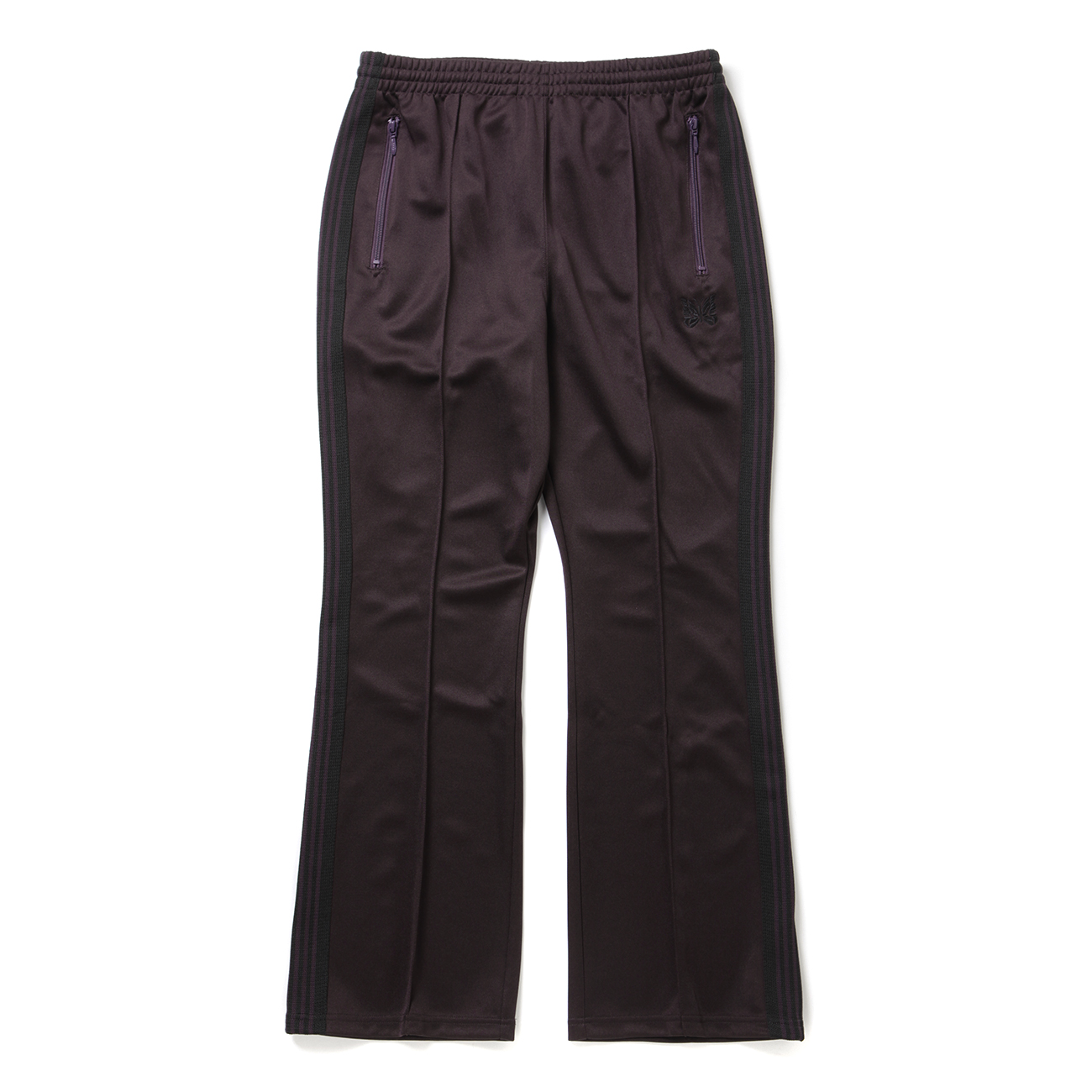Needles / ニードルズ | Boot-Cut Track Pant - Poly Smooth - Dk