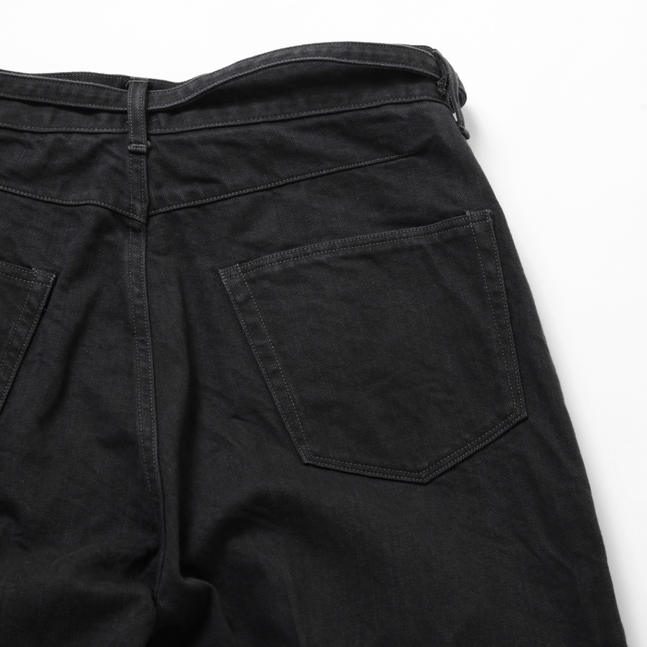 blurhms / ブラームス | 12.9oz Denim Narrow Belted Pants - Sulfur