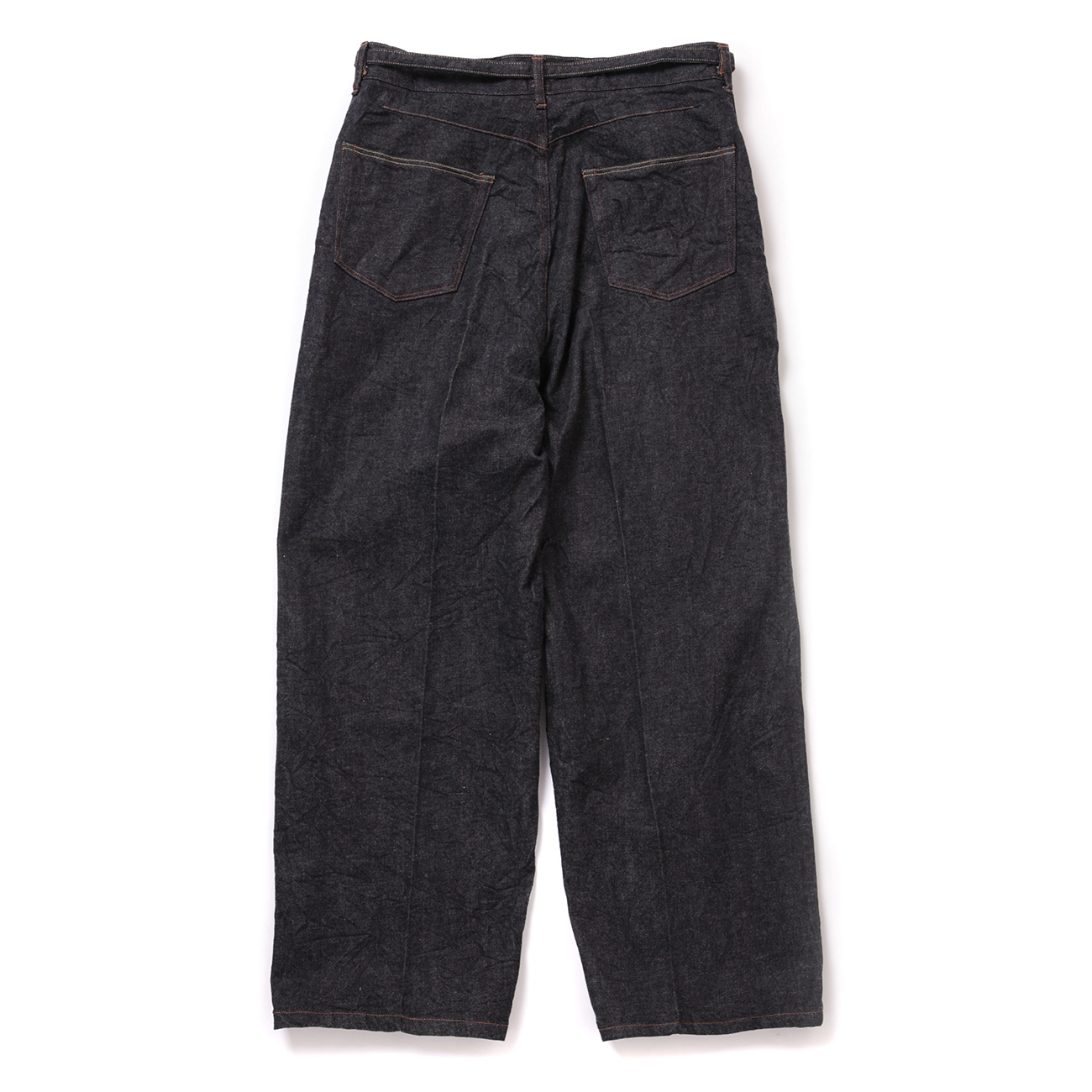 blurhms / ブラームス | 12.9oz Denim Narrow Belted Pants - Indigo