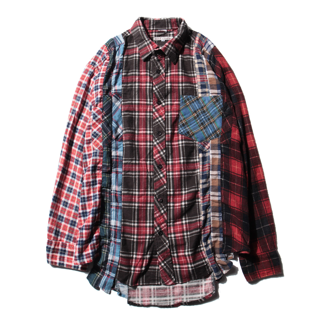 トップス REBUILD by Needles 7cut shirt Rebuild by Needles | Flannel Shirt | 7 Cuts Shirt | M Size