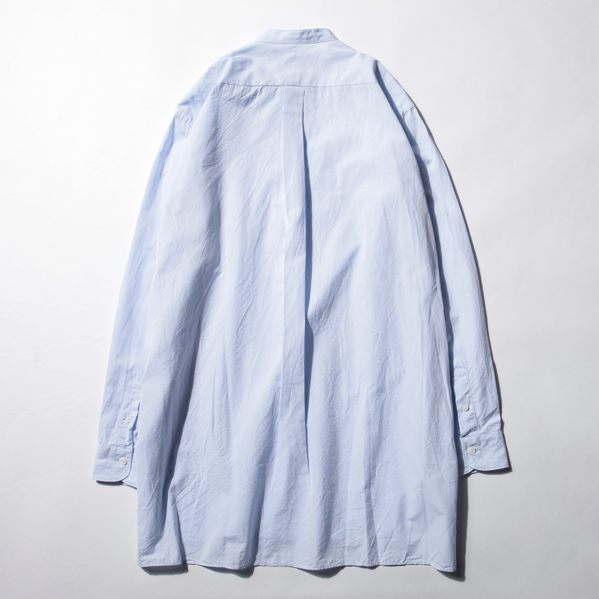 COMOLI / コモリ | バンドカラーシャツ - Sax | 通販 - 正規取扱店
