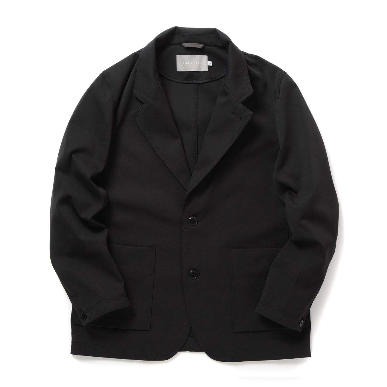 CURLY / カーリー | SOLID DOUBLE-KNIT JACKET - Black | 通販 - 正規