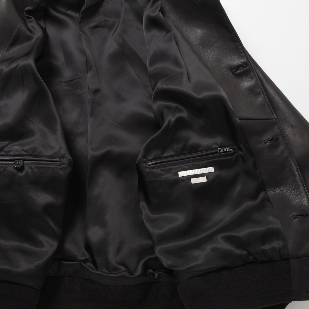 blurhms / ブラームス | Lamb Leather Jacket - Black | 通販