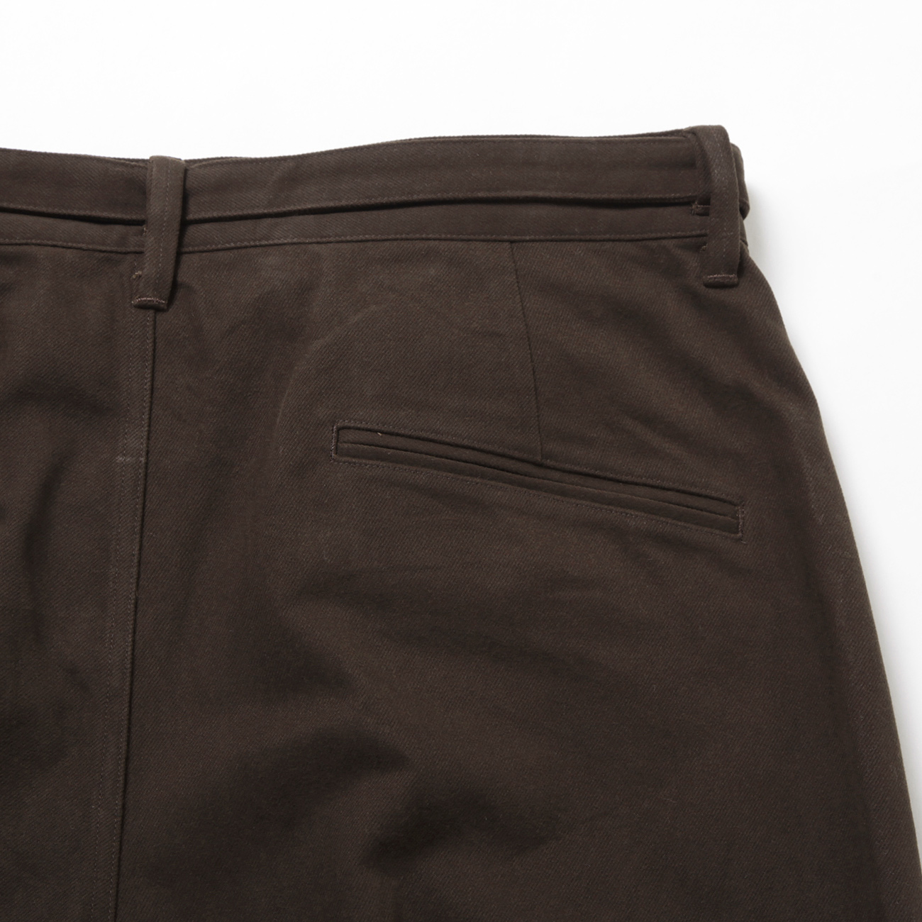 blurhms / ブラームス | Brushed Twill Belted Trousers blurhms / ブラームス | Brushed Twill Belted Trousers