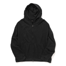 Antwort / アントワート | COTTON SILK SWEAT ZIP PARKA - Black