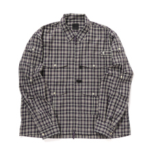 DAIWA PIER39 / ダイワピア39 | TECH ZIP ANGLER SHIRT L/S PLAIDS - Purple