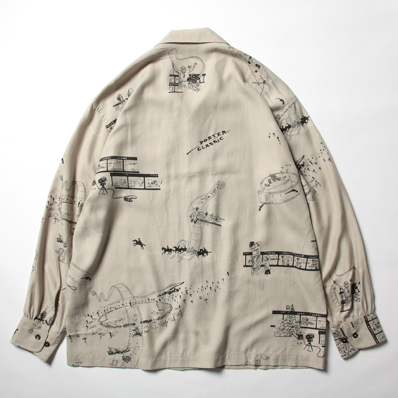 ALOHA LONG SHIRT SERGIO LEONE - Sepia