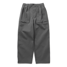 CURLY / カーリー | SOLID DOUBLE-KNIT WIDE BAKER PANTS - Flint Gray