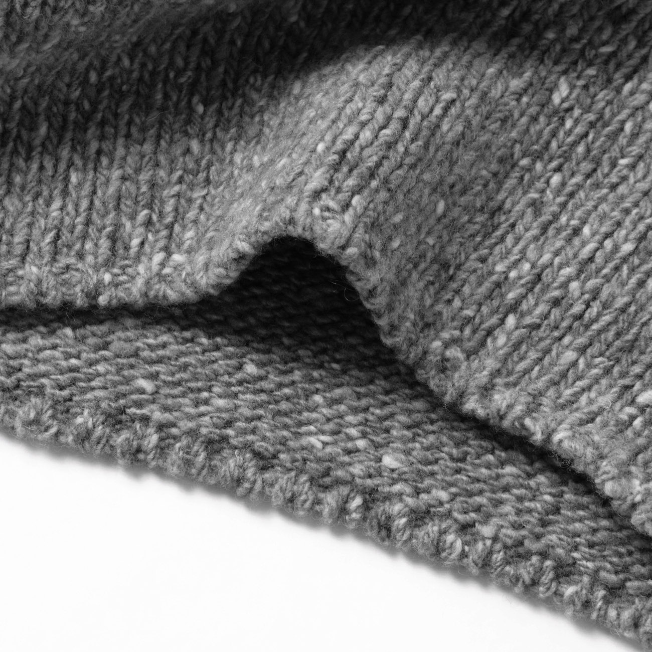 AURALEE / オーラリー | LOW-GAUGE HOMESPUN TWEED KNIT BOAT-NECK P/O