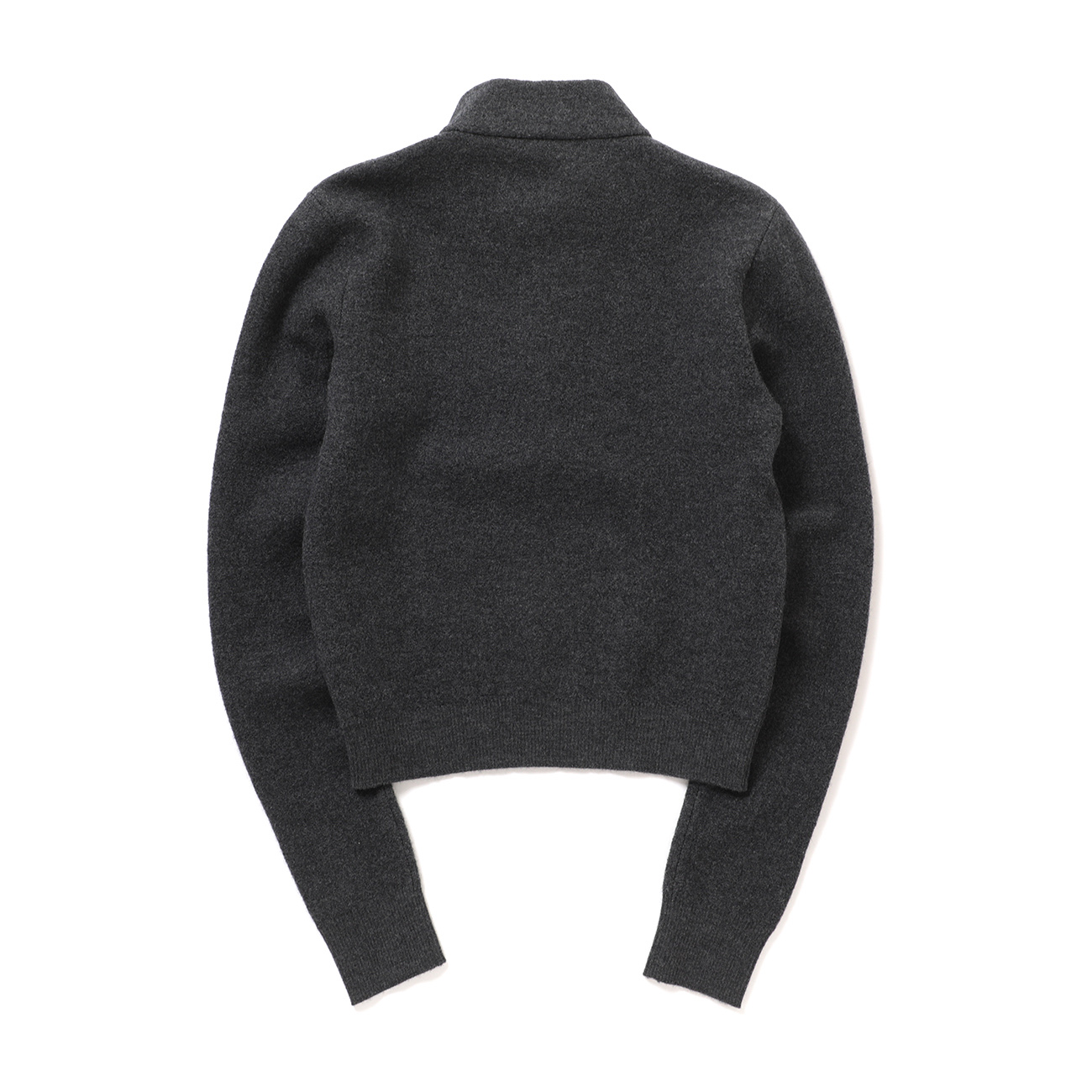 AURALEE / オーラリー | SMOOTH FULLED WOOL KNIT HALF ZIP P/O