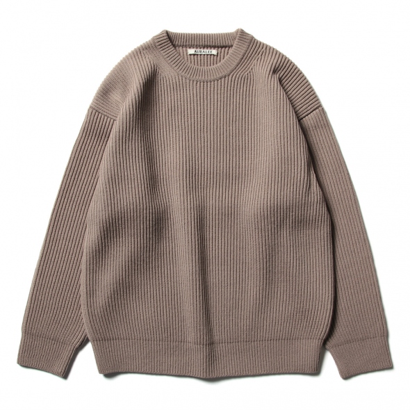 AURALEE / オーラリー | SUPER FINE WOOL RIB KNIT BIG P/O (レディース) - Light Brown |  通販 - 正規取扱店 | COLLECT STORE / コレクトストア