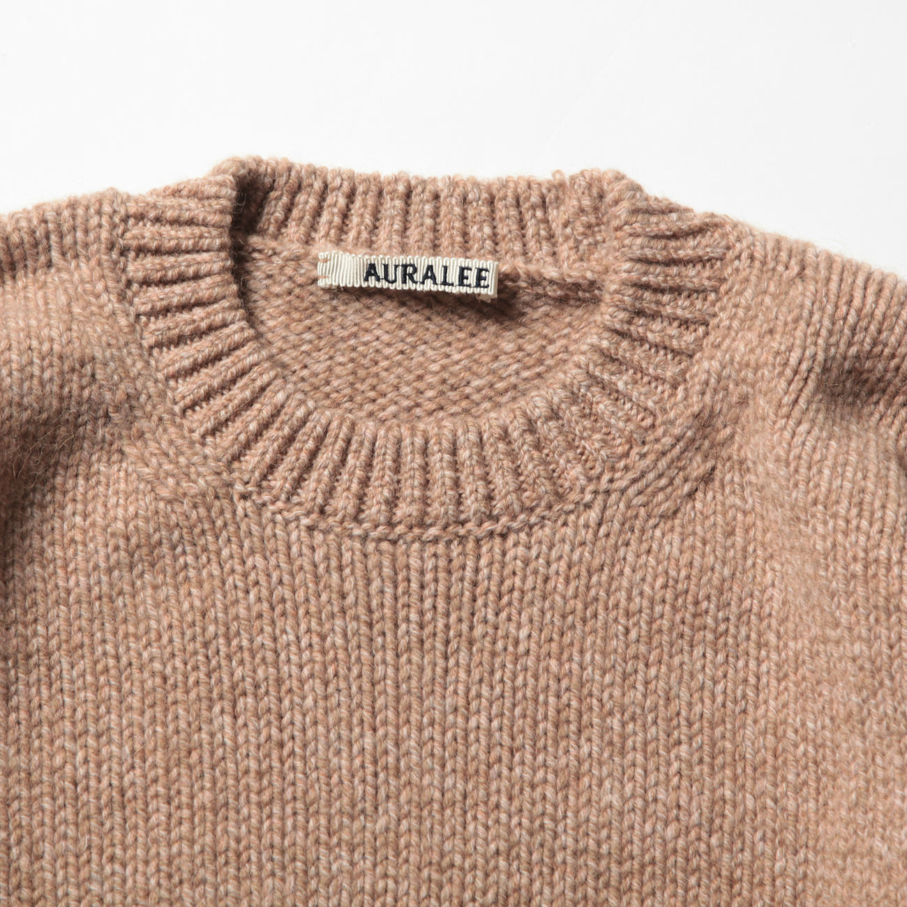 AURALEE / オーラリー | CAMEL WOOL MIX KNIT P/O (メンズ) - Mix Pink