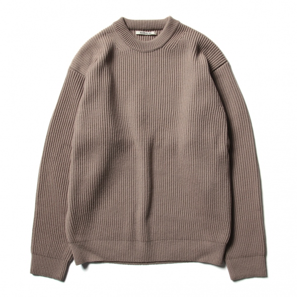 AURALEE / オーラリー | SUPER FINE WOOL RIB KNIT BIG P/O (メンズ