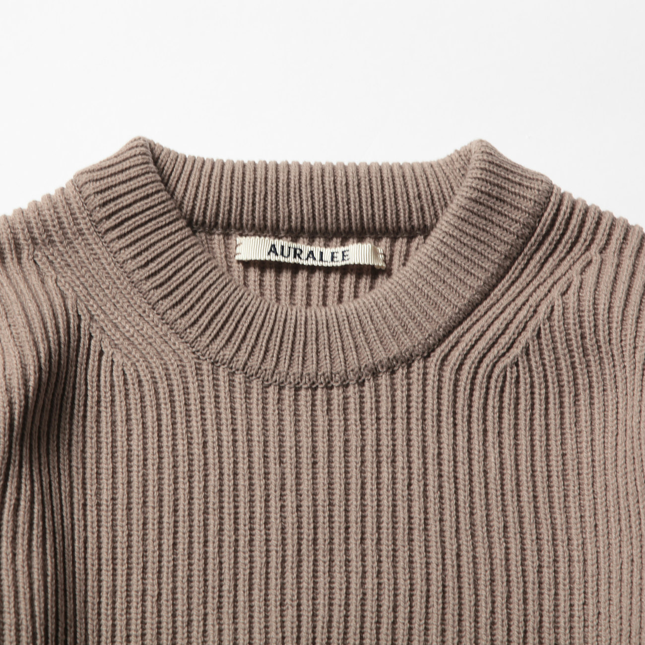 AURALEE / オーラリー | SUPER FINE WOOL RIB KNIT BIG P/O (メンズ