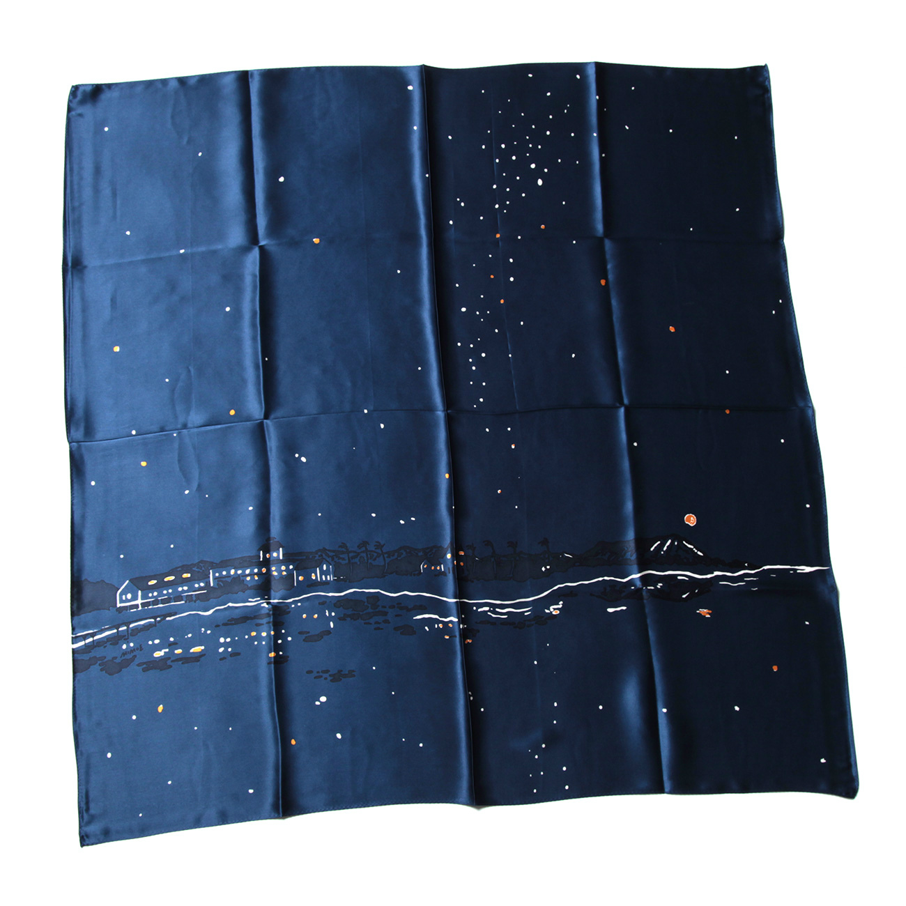 小物 Porter Classic - INDIGO PRINT SILK SCARF 小物 Porter Classic