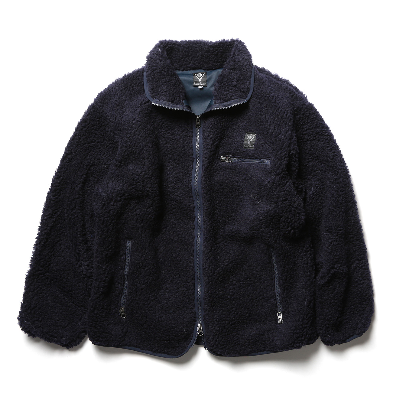 South2 West8 / サウスツーウエストエイト | Piping Jacket - Synthetic Pile - Navy | 通販 -  正規取扱店 | COLLECT STORE / コレクトストア