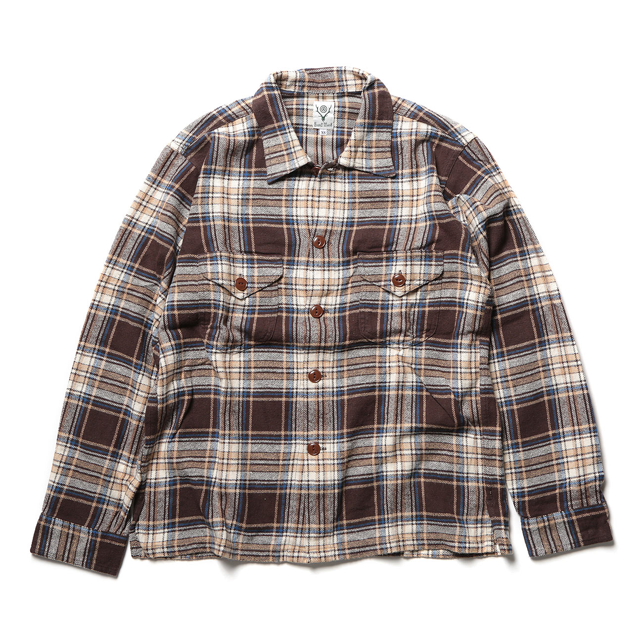 Smokey Shirt - Cotton Twill / Plaid - Brown