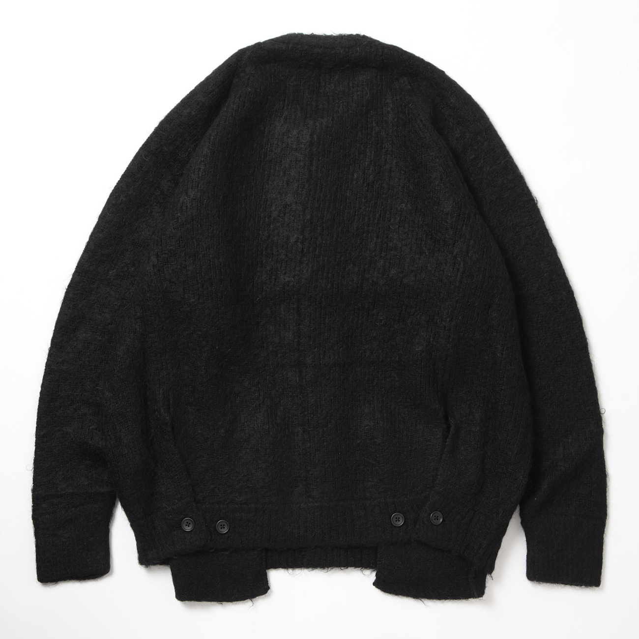 stein / シュタイン | ST.695 KID MOHAIR KNIT CARDIGAN - Black