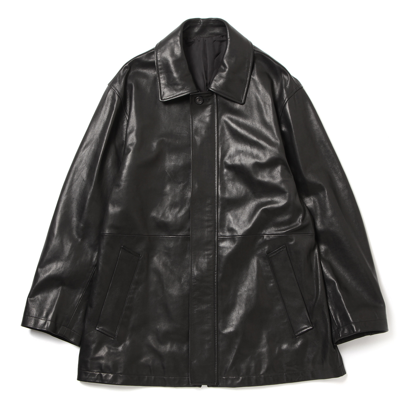 stein / シュタイン | ST.622 LEATHER ZIP JACKET - Black