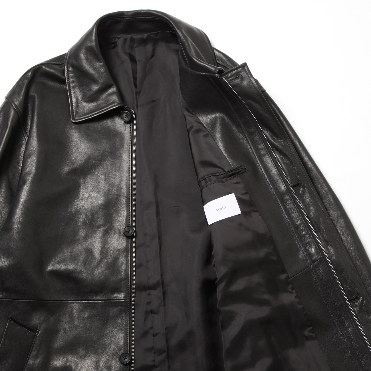stein / シュタイン | ST.622 LEATHER ZIP JACKET - Black | 通販
