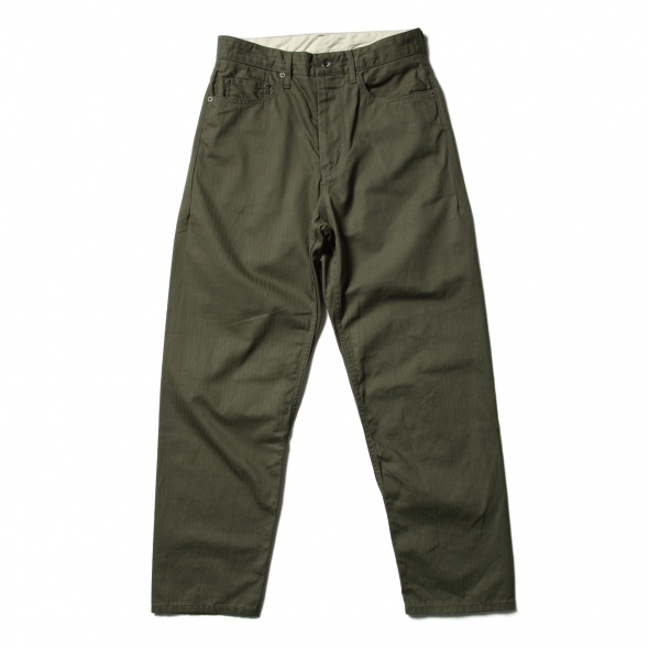 ENGINEERED GARMENTS / エンジニアドガーメンツ | Wide Peg Jean - HB Twill - Olive | 通販 -  正規取扱店 | COLLECT STORE / コレクトストア