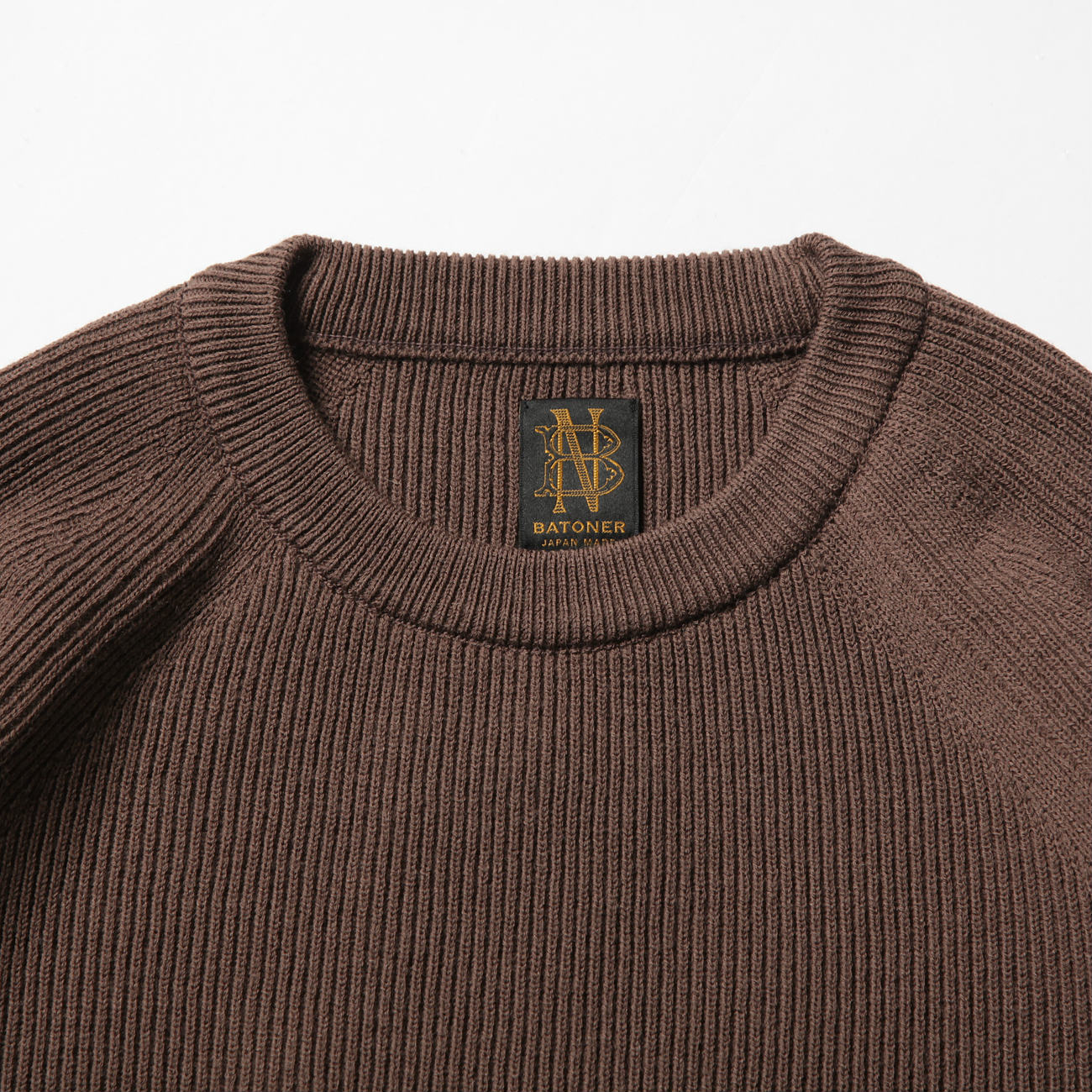 BATONER / バトナー | HARD TWIST WOOL CREW NECK (レディース) - Pink