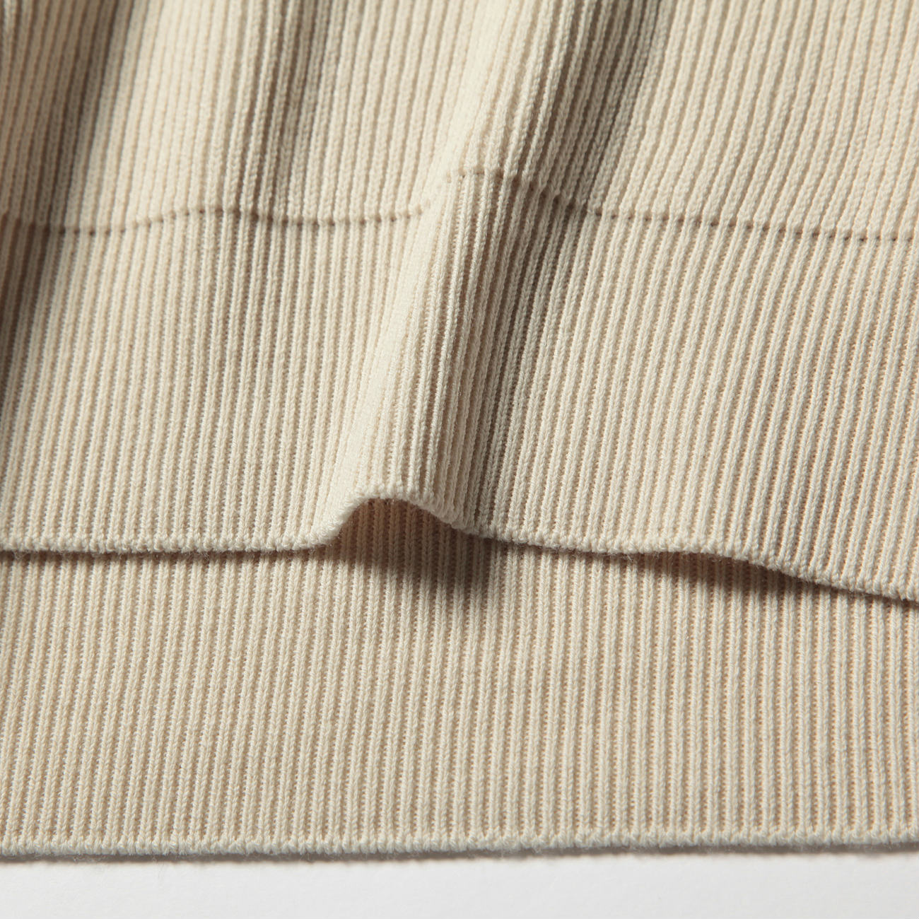 BATONER / バトナー | HARD TWIST WOOL CREW NECK (メンズ) - Ivory