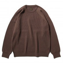BATONER / バトナー | HARD TWIST WOOL CREW NECK (メンズ) - Pink