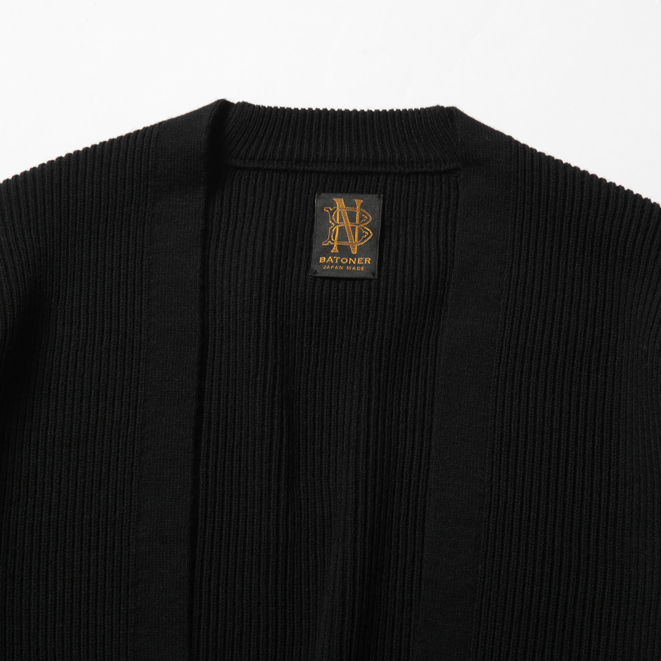 BATONER / バトナー | HARD TWIST WOOL NO BUTTON CARDIGAN (メンズ