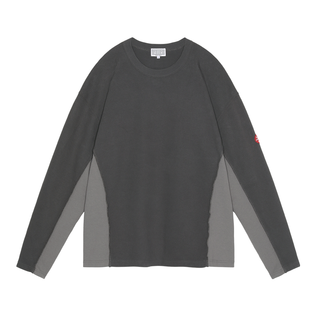 C.E / シーイー | SIDE SEAM DBL KNIT LONG SLEEVE - Charcoal