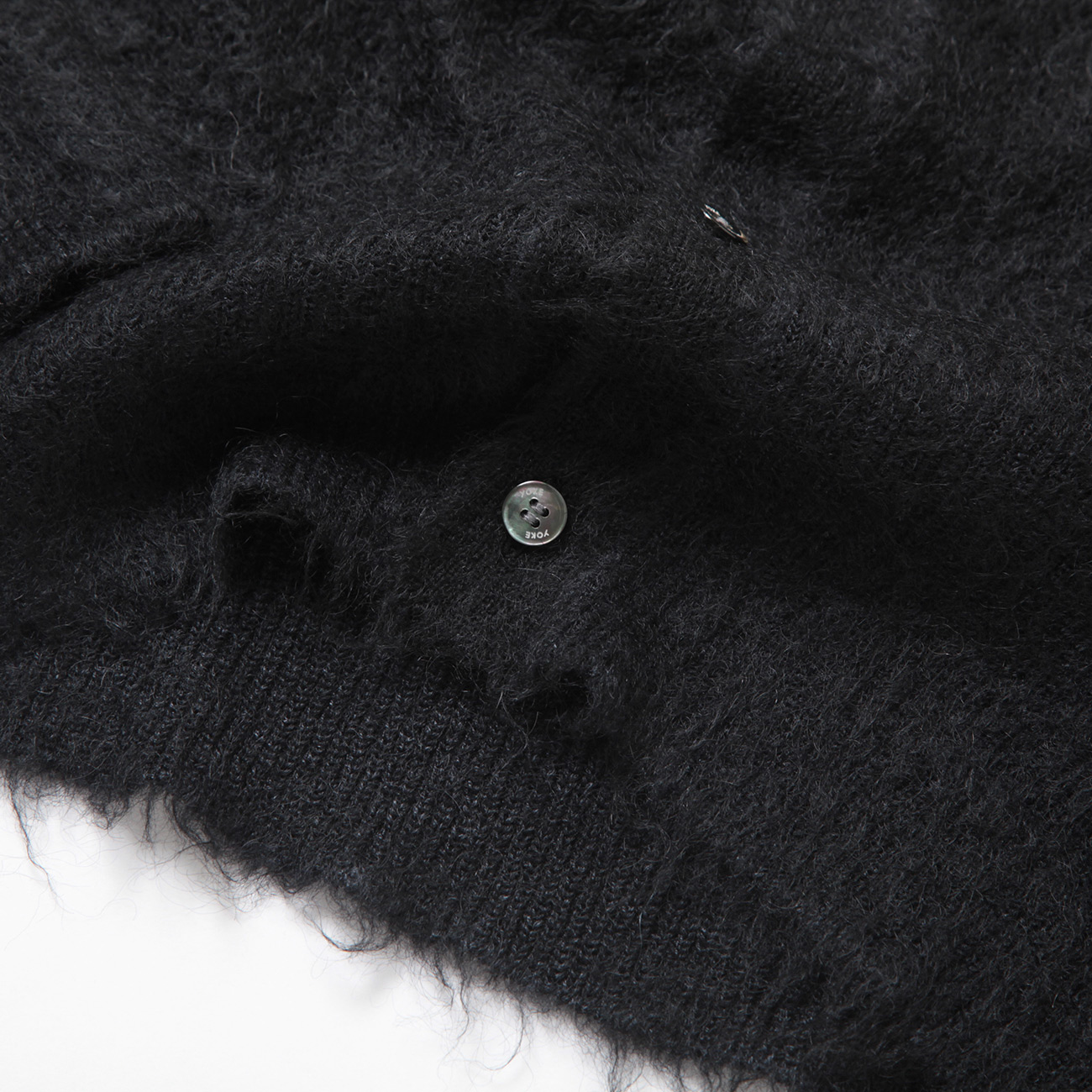 YOKE / ヨーク | BRUSHED MOHAIR KNIT SHIRT - Black | 通販 YOKE / ヨーク | BRUSHED MOHAIR KNIT SHIRT - Black | 通販