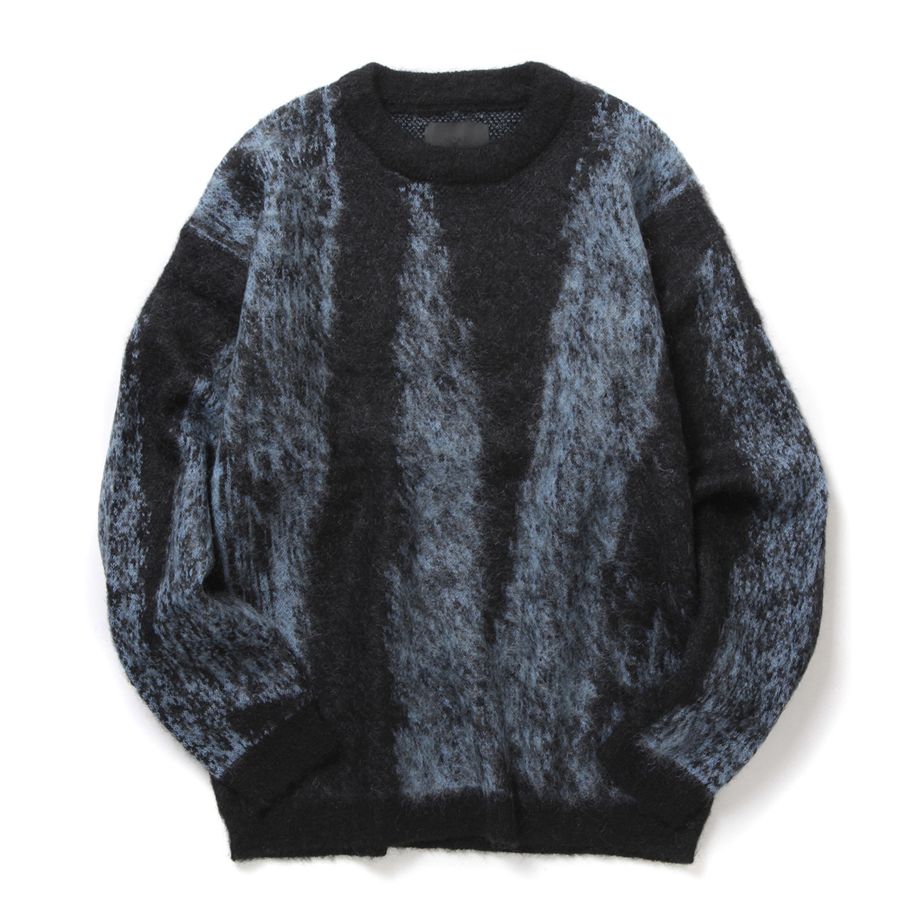 JACQUARD MOHAIR SWEATER - Blue