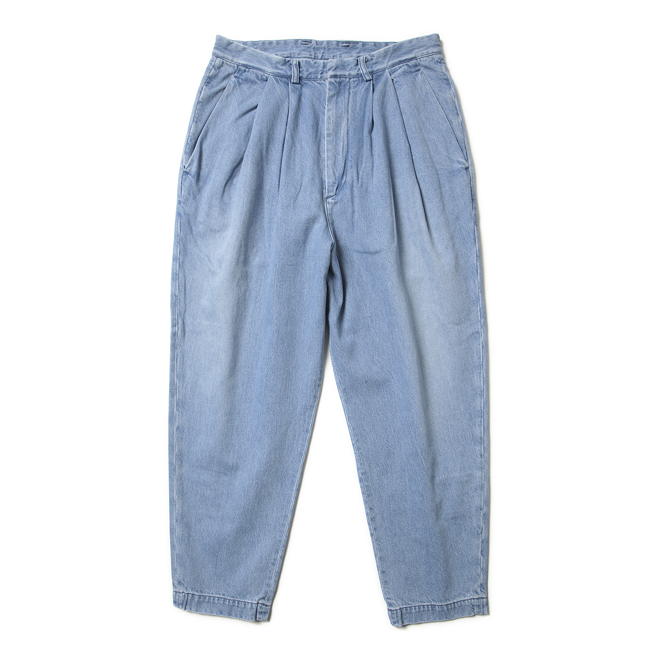 Dulcamara / ドゥルカマラ | デニムオーバータックパンツ-U - Indigo