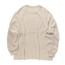 blurhms / ブラームス | Co/Silk Nep Raglan Tee - Ivory
