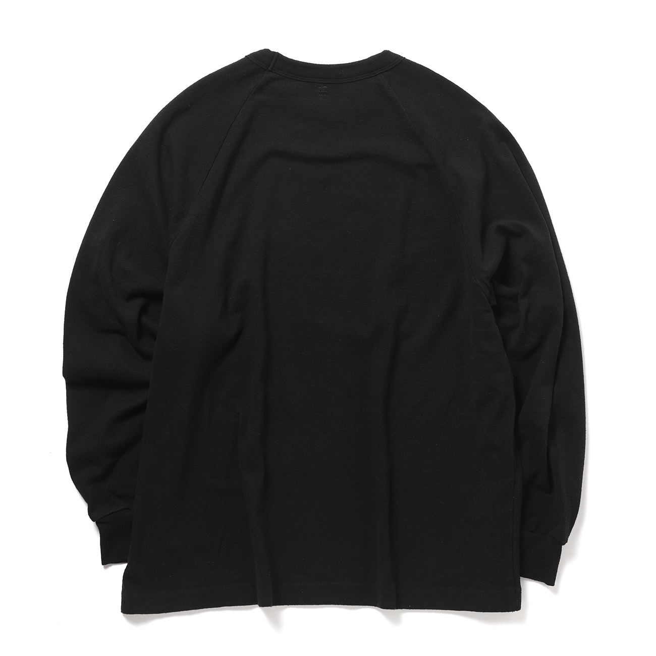 blurhms / ブラームス | Co/Silk Nep Raglan Tee - Black | 通販