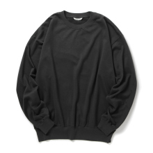AURALEE / オーラリー | SUPER HIGH GAUGE SWEAT P/O (メンズ) - Ink Black